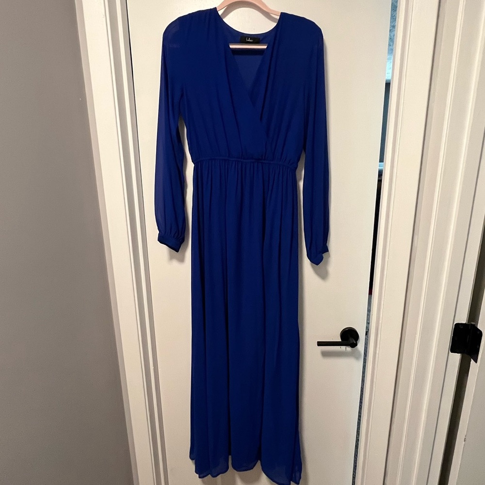 Royal blue maxi dress